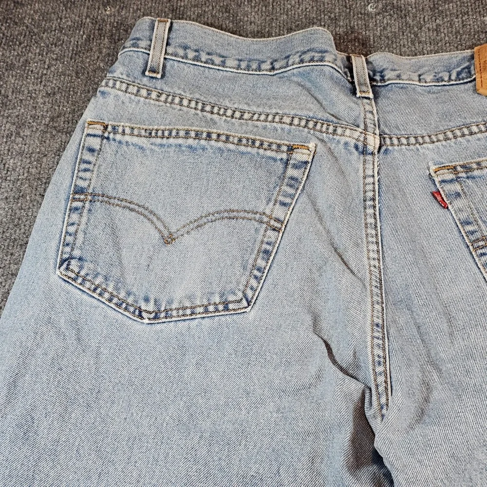 Levi's 505 Mens 38x32 (40x32 Tag) Regular Straight Light Blue Jeans Denim VTG